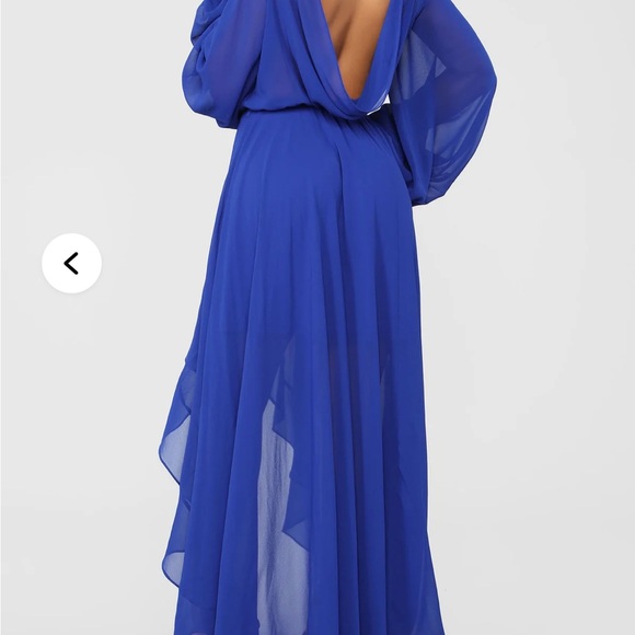 Fashion Nova Royal Blue Long Sleeve Dress - Picture 3 of 8